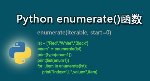Python enumerate()函数