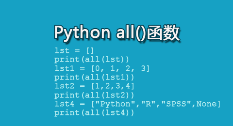 Python all()函数
