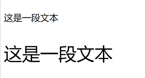 使用style属性设置文本的大小