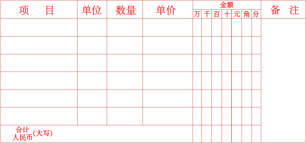 日常生活中表格的形式
