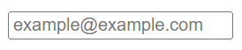 type=email的placeholder属性
